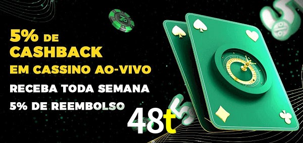 Promoções do cassino ao Vivo 48t